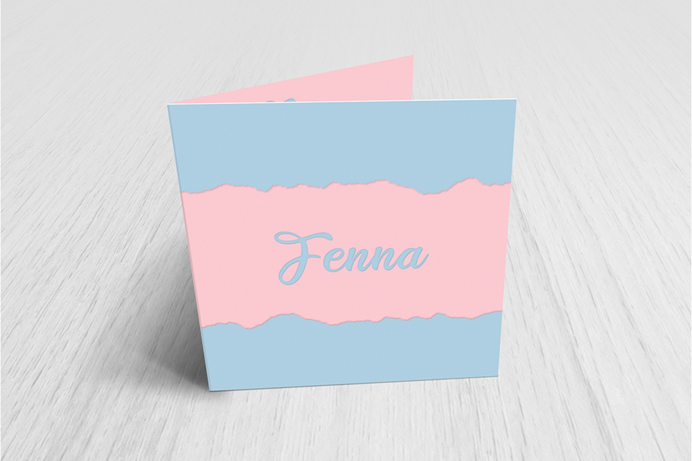Roze en blauw